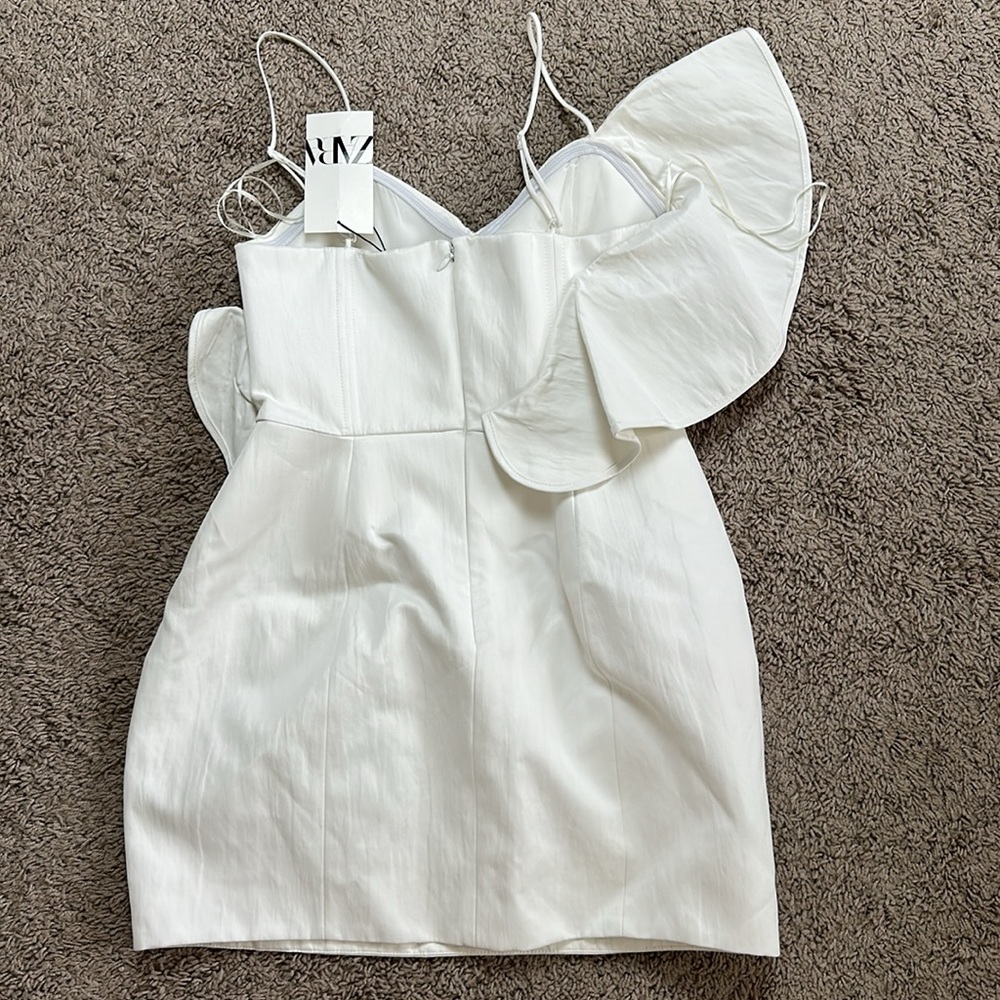 NWT ZARA VOLUMINOUS SHORT DRESS ZW COLLECTION - Picture 6 of 16